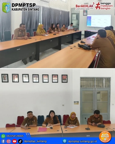 DPMPTSP Melawi Berkunjung ke Sintang: Sharing Pengelolaan Aplikasi SiCANTIK