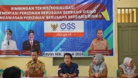 Pemerintah Kabupaten Sintang Menyelenggarakan Bimbingan Teknis/Sosialisasi Implementasi Perizinan Berusaha Berbasis Risiko dan Pengawasan Perizinan Berusaha Berbasis Risiko Di Kecamatan Kayan Hilir