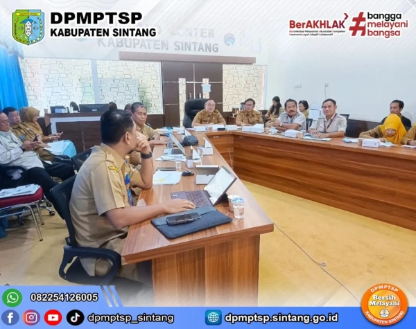 Kepala DPMPTSP Sintang Ikuti Rakor Pencegahan Korupsi