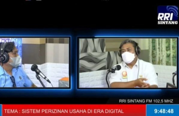 Inspirasi Pagi RRI Sintang &quot;Sistem Perizinan Usaha di Era Digital&quot;