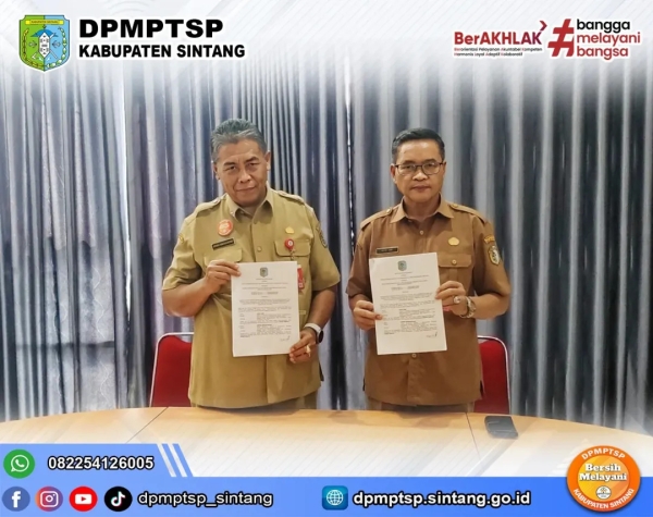 Pemanfaatan NIK dan KTP-el: DPMPTSP dan Disdukcapil Sintang Perkuat Layanan Perizinan