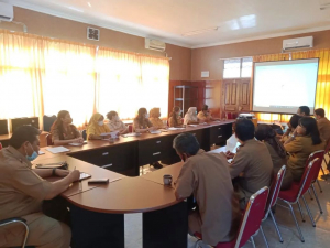 Rapat Internal tentang pengisian Penilaian Mandiri Kinerja Pelayanan Terpadu Satu Pintu (PTSP) dan Kinerja Percepatan Pelaksanaan Berusaha (PPB)